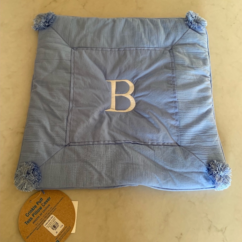 Pottery Barn Teen Crinkle Puff Toss Pillow Cover